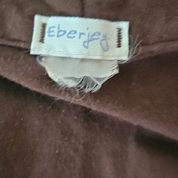 Eberjey Brown Lightweight Robe Size Large - Picture 3 of 5